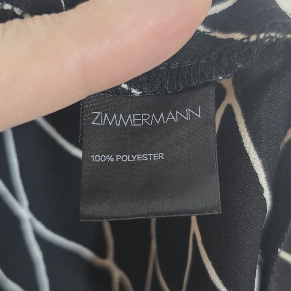 Zimmermann Laser Cut Printed Halter Mini Sun Dress 4 Sundress - Picture 7 of 8